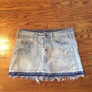 Replay Denim Mini Skirt